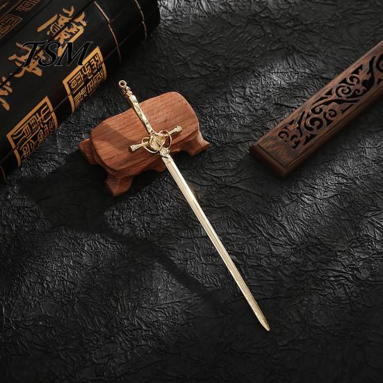 Hairpin Ladies Ancient Sword Bright Luster Plating Smooth Hair Fork Surface Chinese Anti Fall Stick Accessories Barrette