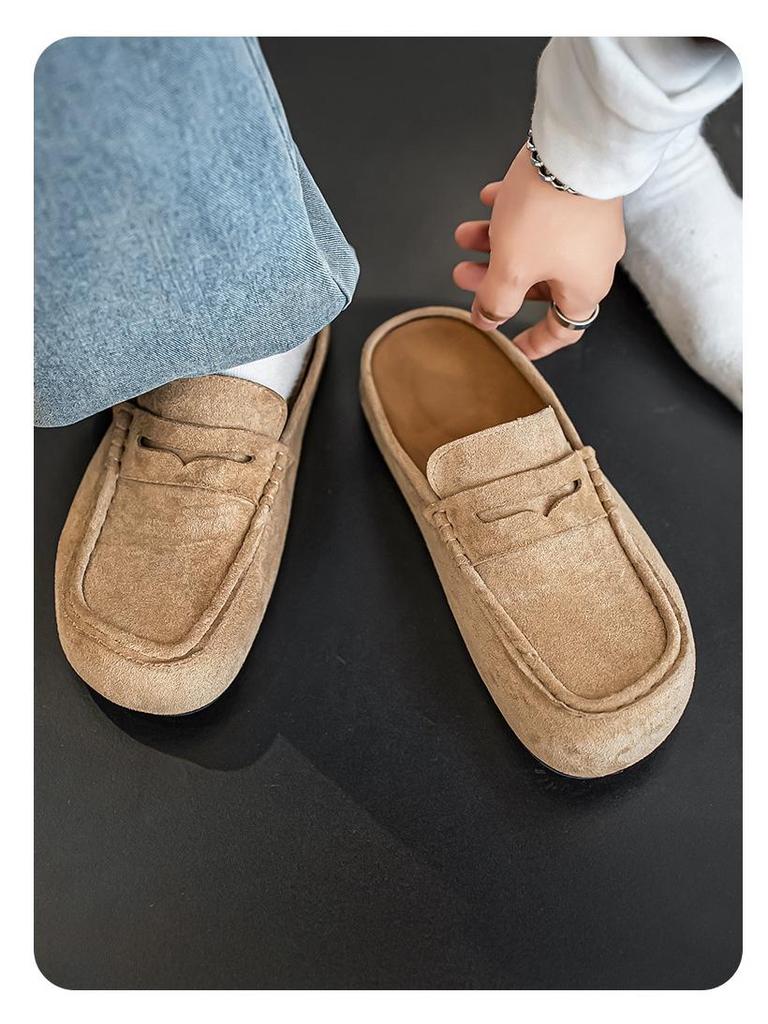 2025 Baotou Half Slippers - Unisex One-Step Lazy Soft Sole Mules Outdoor Retro Style