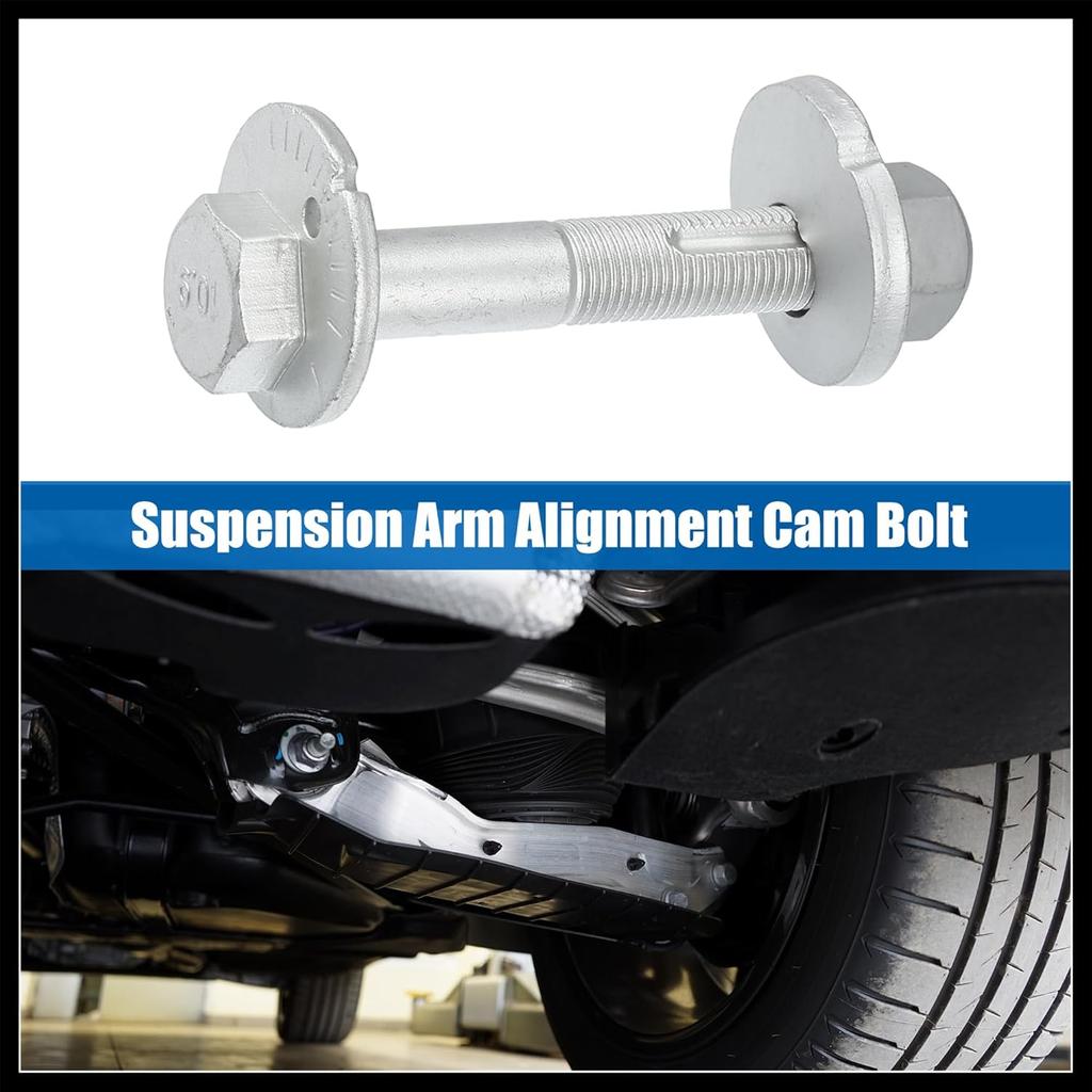 Suspension Arm Alignment Eccentric Adjustment Cam Bolt Camber Screw Fit for Nissan Armada 5.6L 2005-2015 No.545802S400/545802S40A - Pack of 3 Durable