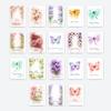 Literary And Artistic Style, Flowers And Insects, Birthday Cards, 36 Sets, Butterfly And Dragonfly Blessing Cards, Gift Packaging Cards.