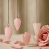 Rose Quartz Crystal Dowsing Pendulum