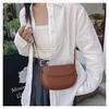 New Fashion Saddle Bag for Women Simple Style Faux Leather Shoulder Crossbody Purse Casual Commute Handbag