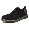 Leather Shoes Men's Leather Casual Shoes Soft Surface Soft Sole Men's Shoes Large Size 4546 One Pedal