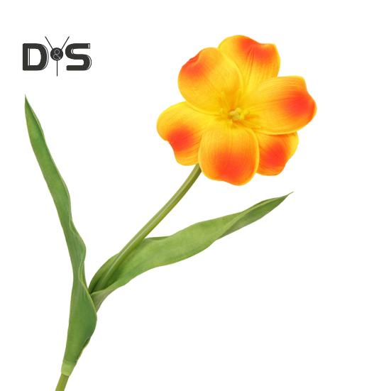 Simulated Tulips Bouquet Realistic Fake Flowers Home Decor Artificial Tulip Arrangement with Bendable Stems