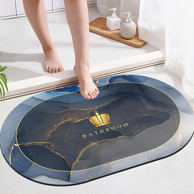 

Luxury Simple Diatom Mud Bath Mat Bathtub Border Slippery Moisture-wicking Mat Bath Area Doorway Carpet Durable Durable 50 * 80Cm