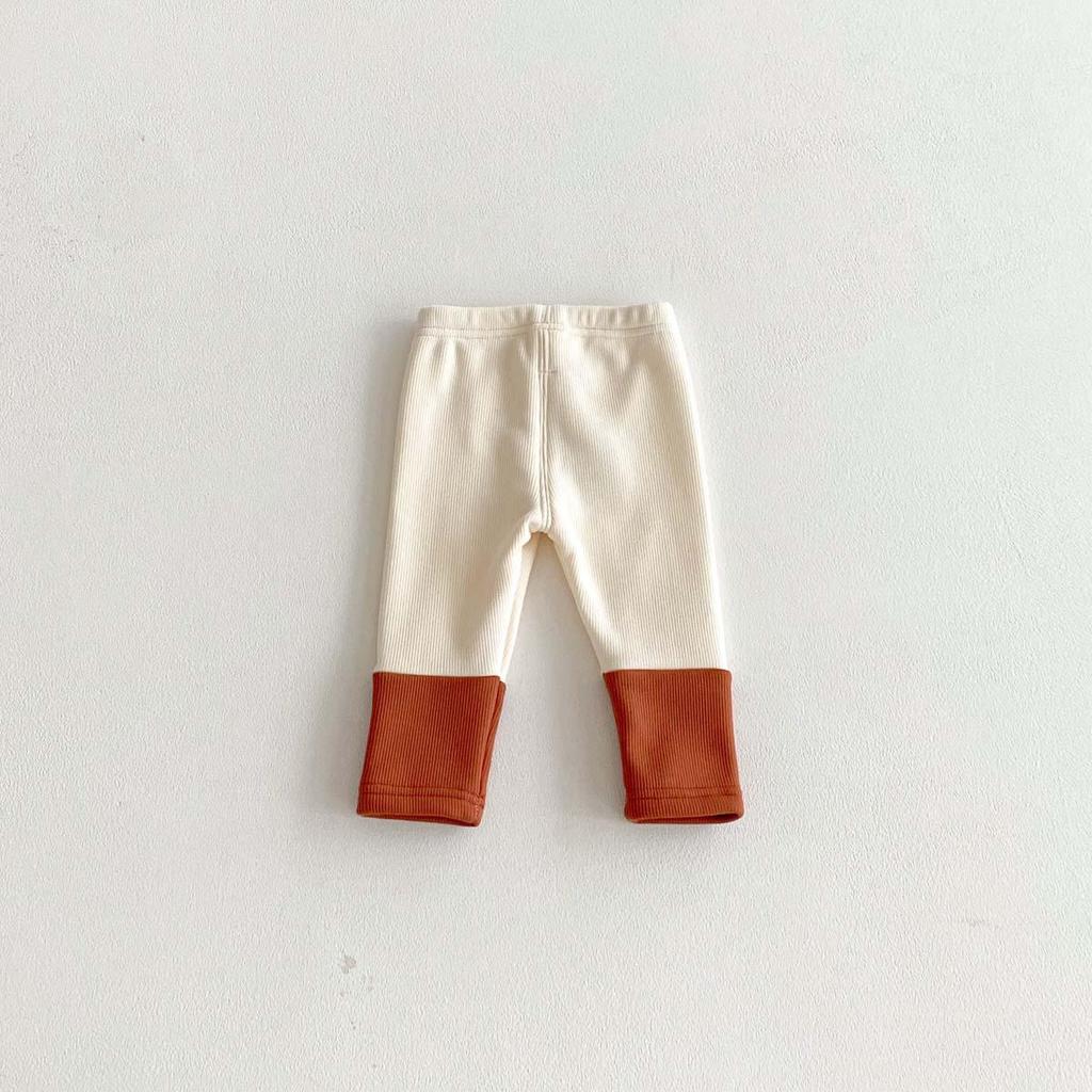 Girls' Cartoon Rabbit Patchwork Leggings - Autumn/Winter Infant Pants