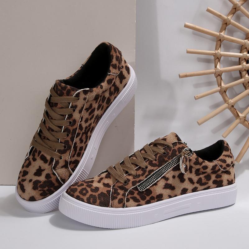New High Quality Hot Selling Lightweight Casual Shoes Women Flats Leopard Women's Shoes Womens  Size Shoes for Women