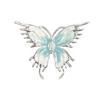 Blue Breath Enamel Dripping Oil Liquid Butterfly Series Open Ring Niche High-End Light Luxury Irregular Ring