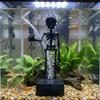 Plastic Dancing Skeleton Aquarium Ornament with Air Tube Movable Oxygen Skeleton  Aquarium Tank