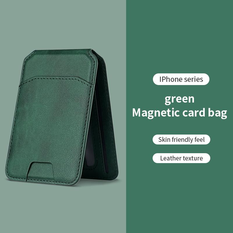 Card Wallet Phone Stand PU Leather Magnetic Card Bag Holder Phone Cases Bracket Stand With Kickstand For IPhone 13/14/15/16/17