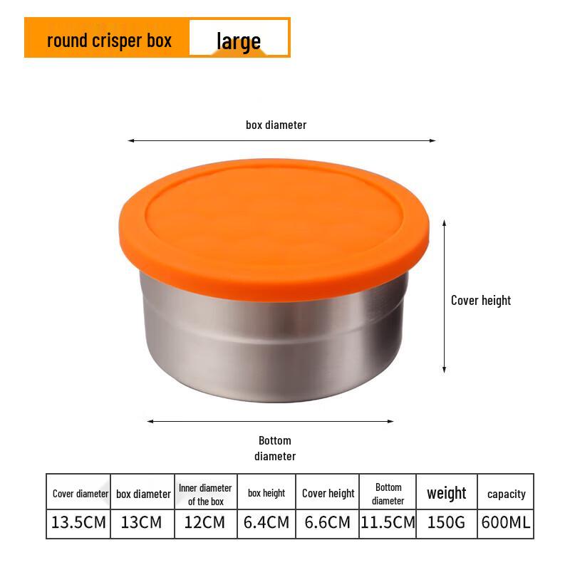 Huihuang 304 Stainless Steel Food Storage Container