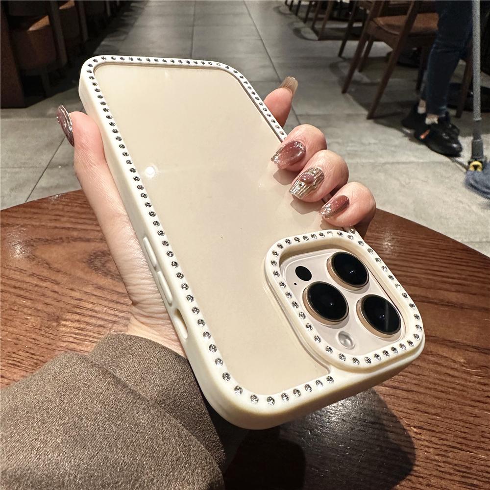 Luxury Diamond Bling Rhinestone Clear Case For For Iphone 16 15 14 Plus 13 12 11 Pro Max Shockproof Hybrid Acrylic Protection Cover