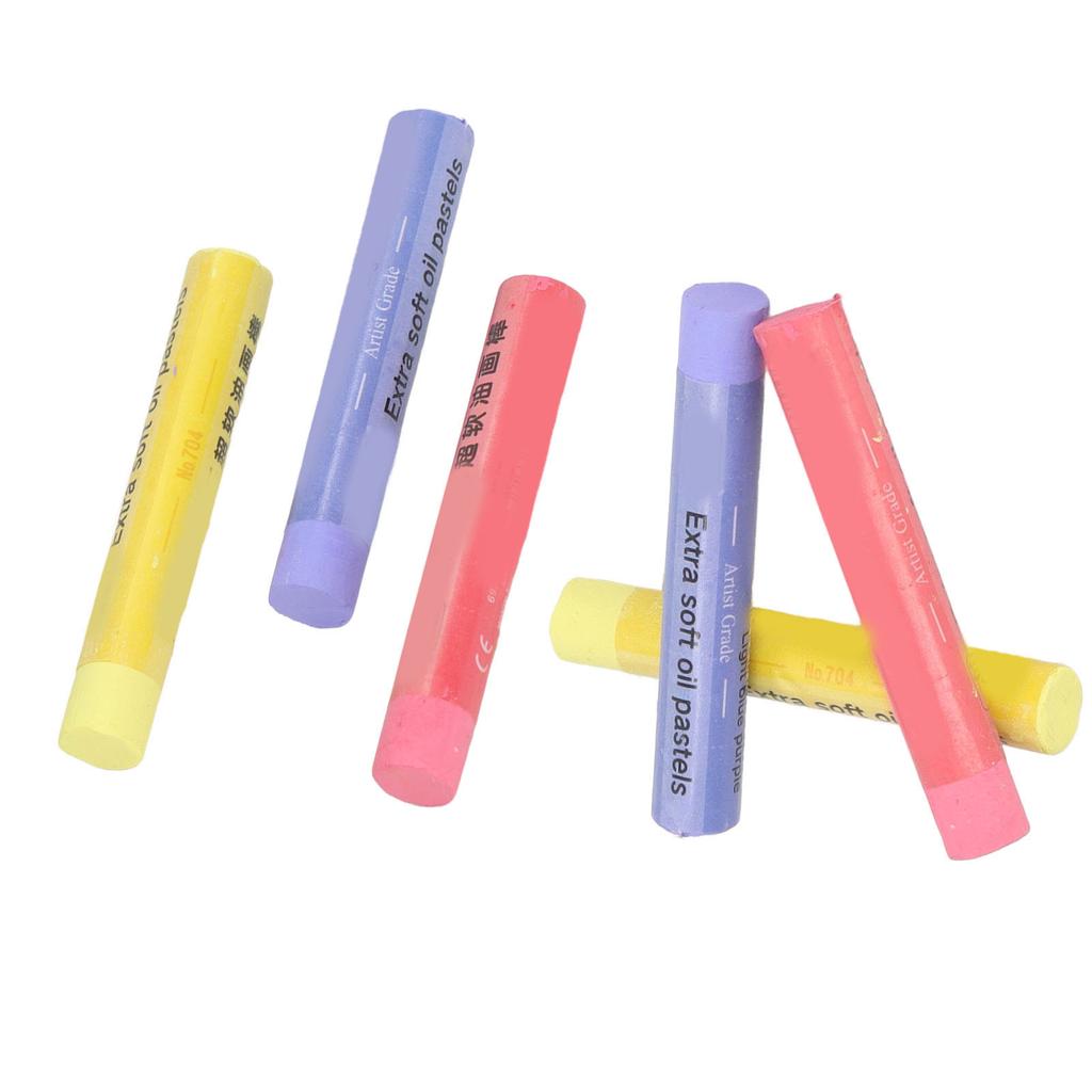 Oil Pastel Set Toxic Free Light Color Soft Painting Pastel Sticks for Children Beginners Students Artist