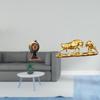 Feng Shui Statue Table Clock Collectible Art Craft Ornament for Office Shelf Bedroom Cabinet