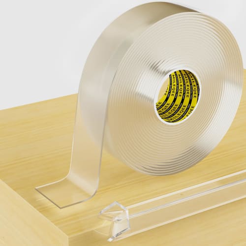 

MILEQEE Transparent Edge Protection Strip, 5m Long, 20mm Wide, for Wrapping Sharp Edges, Self-Adhesive Protective Bumper Guard, Waterproof Wrapping Ed