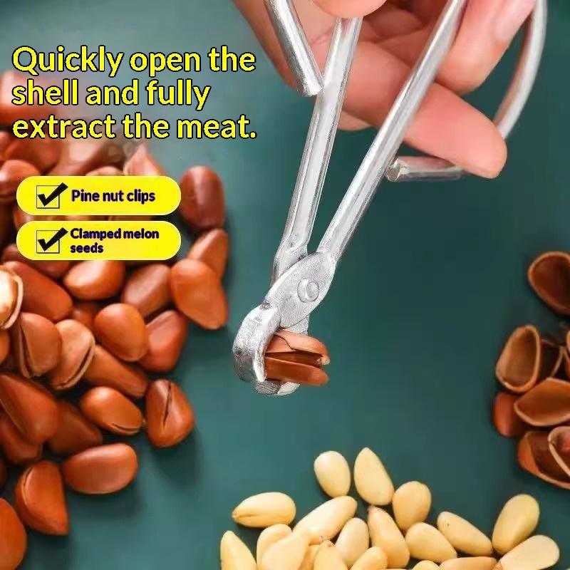 Pine Nut Clamp Practical With Pine Nut Pliers Labor-Saving Durable Pine Nut Opener Kitchen Gadgets And Accessories