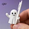 Novelty Ghost Stationery Container Pen Holder, Halloween Cute Desk Organizer, Spooky Soft Model Rest Stand for Pencils, Funny Office Home Decor