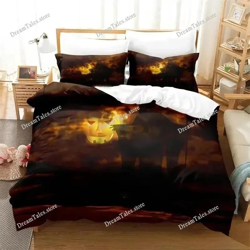 Dark Grim Reaper Bedding Set Single Twin Full Queen King Size Bed Set Adult Kid Bedroom Duvet Cover Sets 3D Anime Luxury Gift741