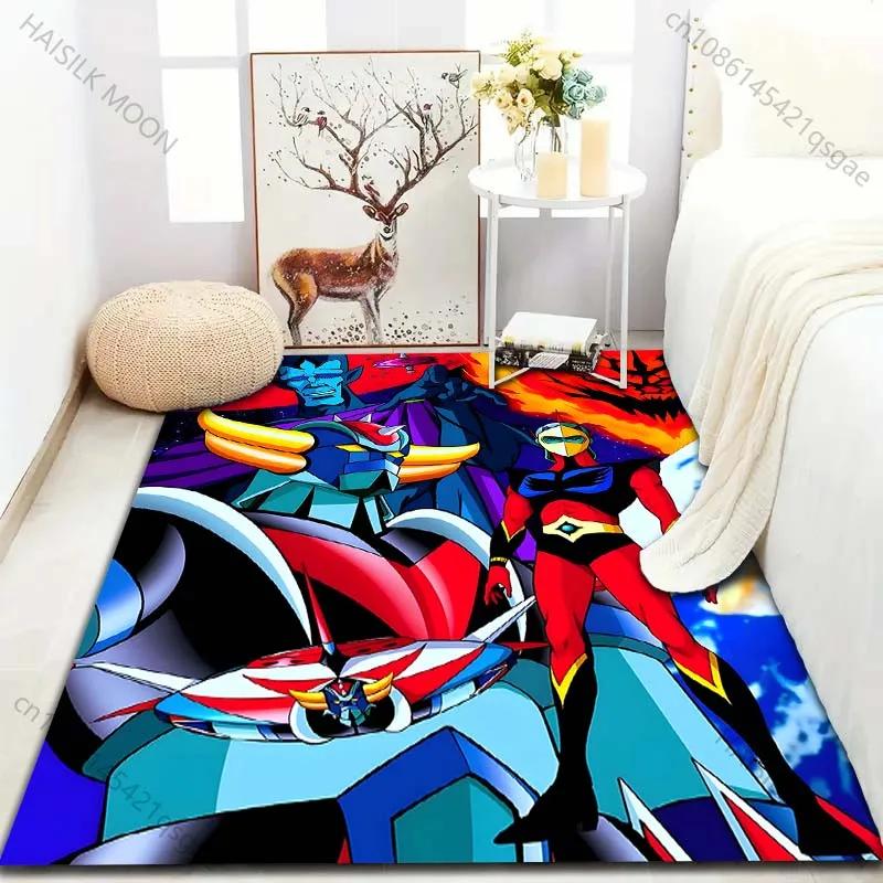 Japanese Anime Grendizer for Living Room Carpet Luxury Home Decoration Non-slip Floor Mats for Bedroom Large Area Washable Rugs