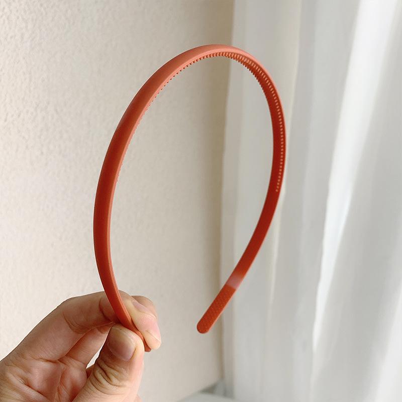 Fascia per capelli coreana antiscivolo opaca, sottile 0,8 cm, versatile per lavare il viso