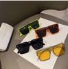 New personality sunglasses Internet celebrities men and women large frame sunglasses UV protection fashion trend glasses
