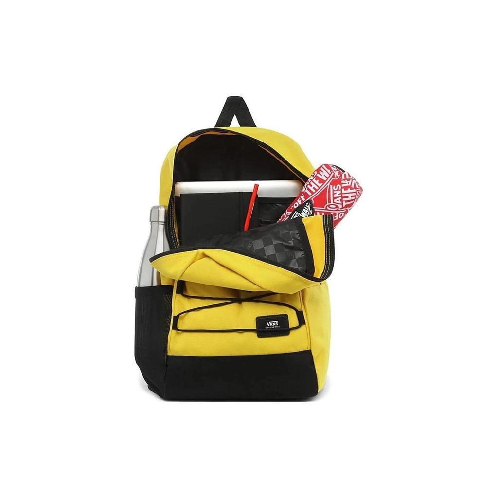 Vans Zipper Closure Polyester Backpack Unisex Backpacks Yellow VN0A3HCBD2P