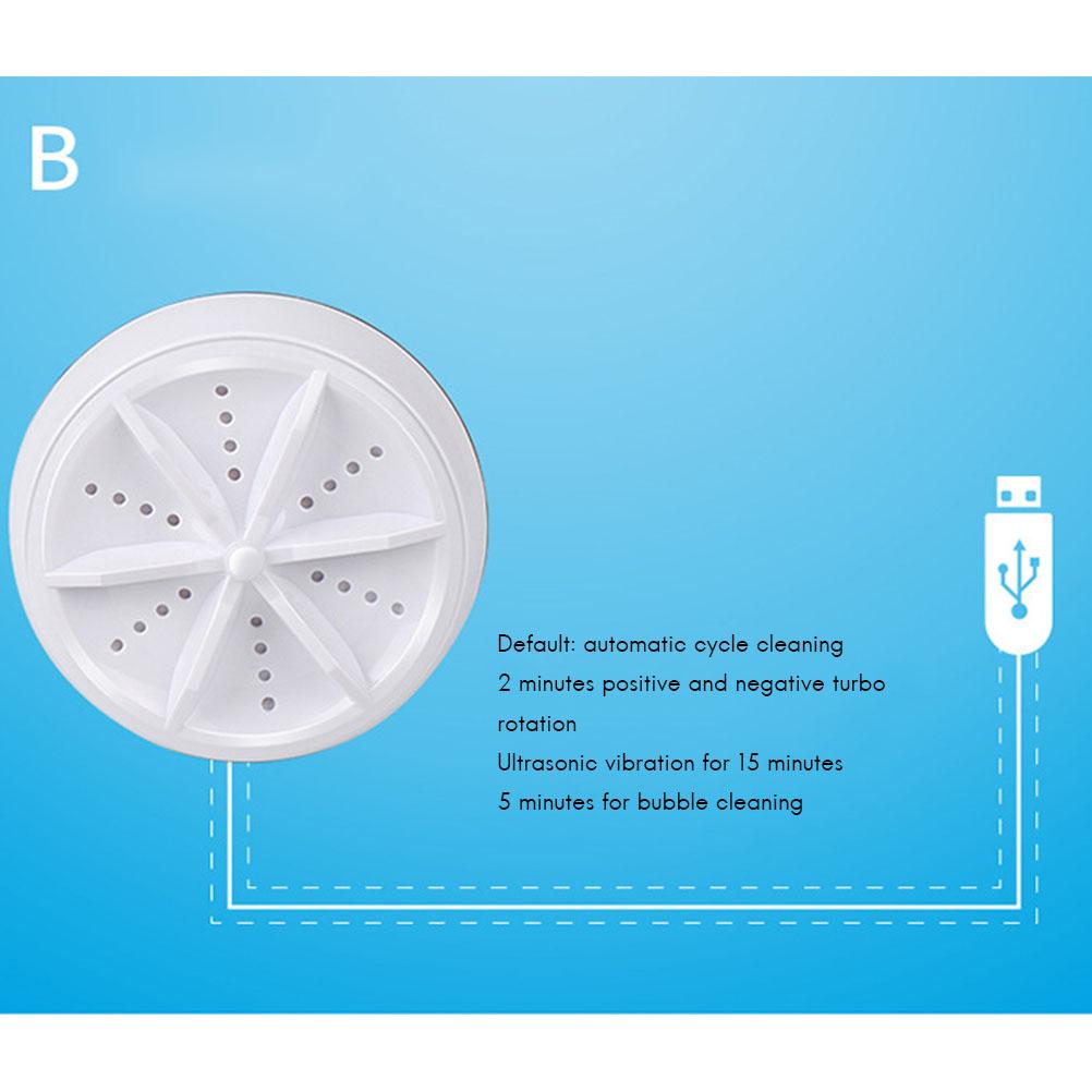 Portable Mini Ultrasonic Turbo Washer for Travel