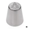 Tree 1pc Christmas Icing Russian Piping Tip Leaf Nozzle Cupcake Set Durable