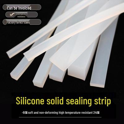 White High-Temperature Resistant Silicone Sealing and Anti-Collision Strip