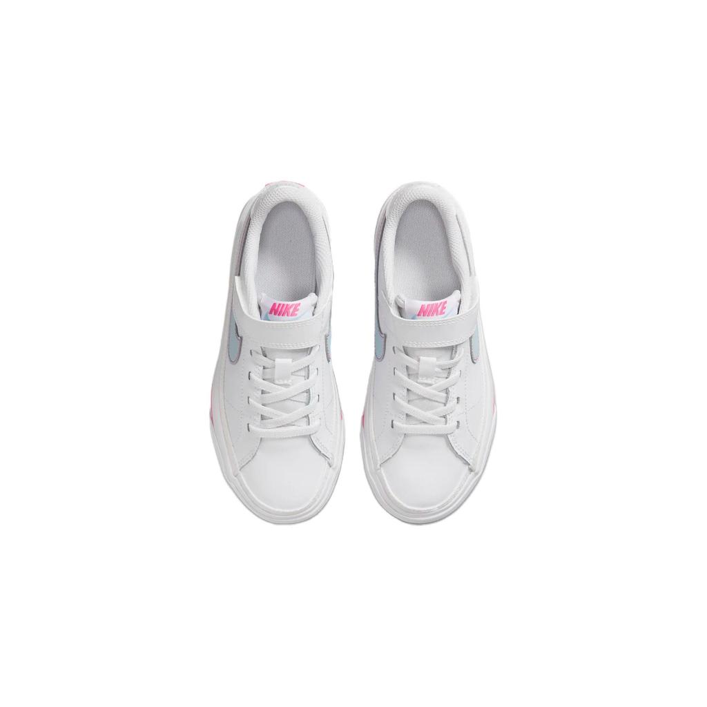 Nike Court Legacy Lift PS White Light Armory Blue Kids Sneakers Pinksicle DA5381-121