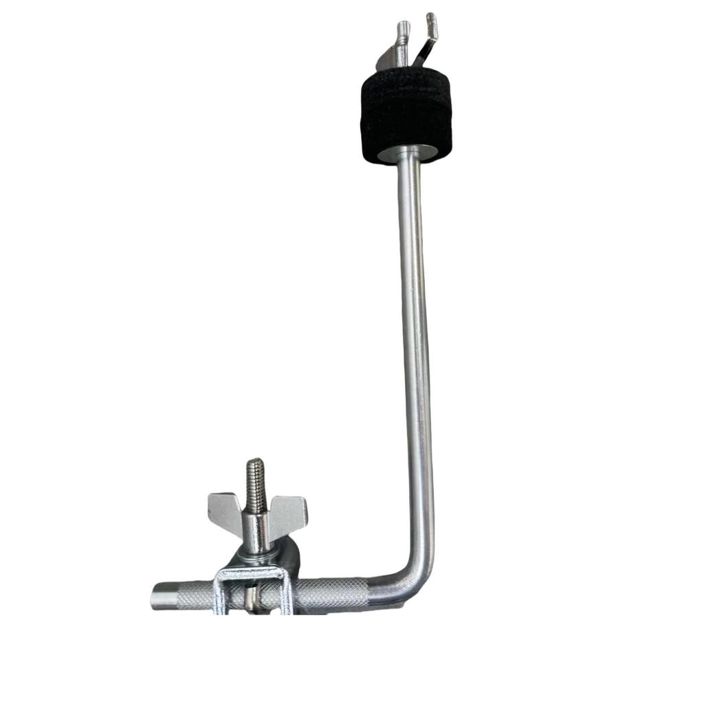 Adjustable Percussion Rack with Floor Drum, Cowbell, Cymbal Stand, Bass Drum Rim & Wood Block.