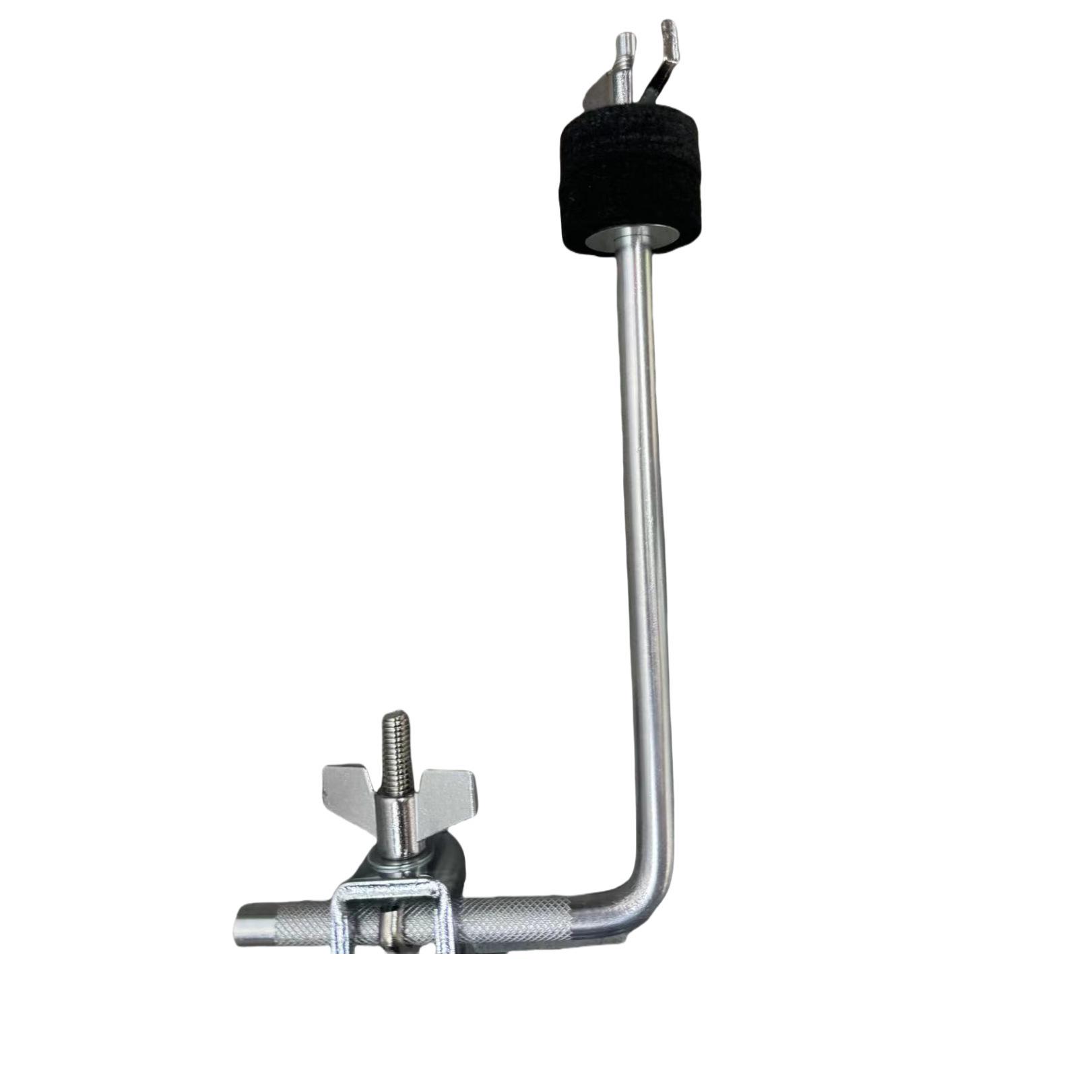 Adjustable Percussion Rack with Floor Drum, Cowbell, Cymbal Stand, Bass Drum Rim & Wood Block.