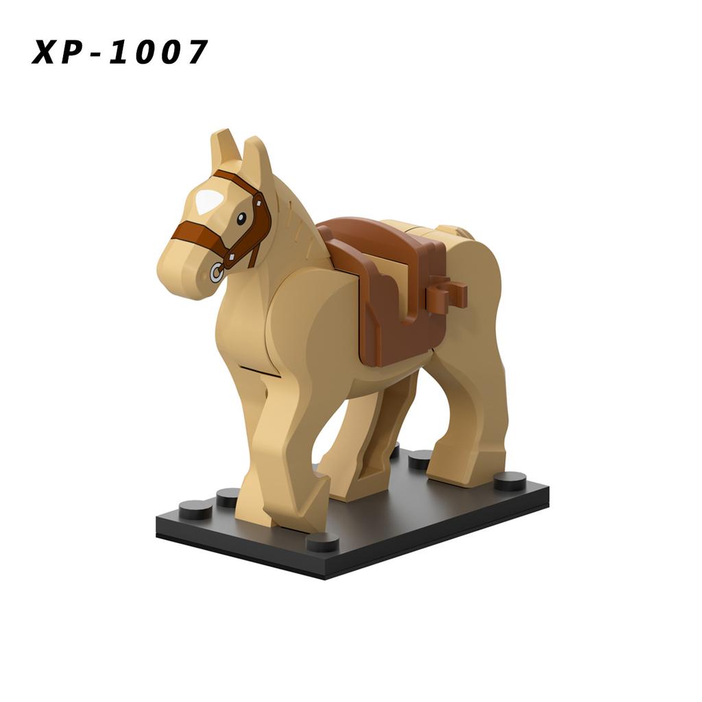 Animal Shark Woolly Mammoth Saber-toothed Tiger Elk Boar Sheep Bear Horse Compatible with Small partBrick Gift Children's Toys