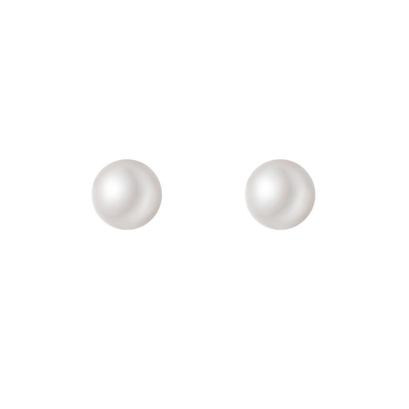 9Silver Needle Simple and Versatile Pearl Earrings for Women, Light Luxury and High-end Feel, Elegant and Unique Personalized Ear Accessories