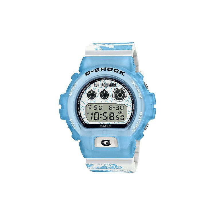 Casio 200 Meters Water Resistant Quartz Movement Resin Strap Watch Men watches Blue DW-6900RH-2JR Blue Dial