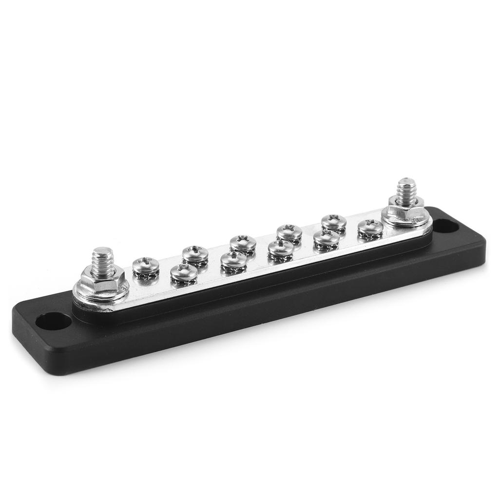 150A Bus Bar 10 Point Electric Terminal Board Block Dual Row for RVs Motorcycles Marine