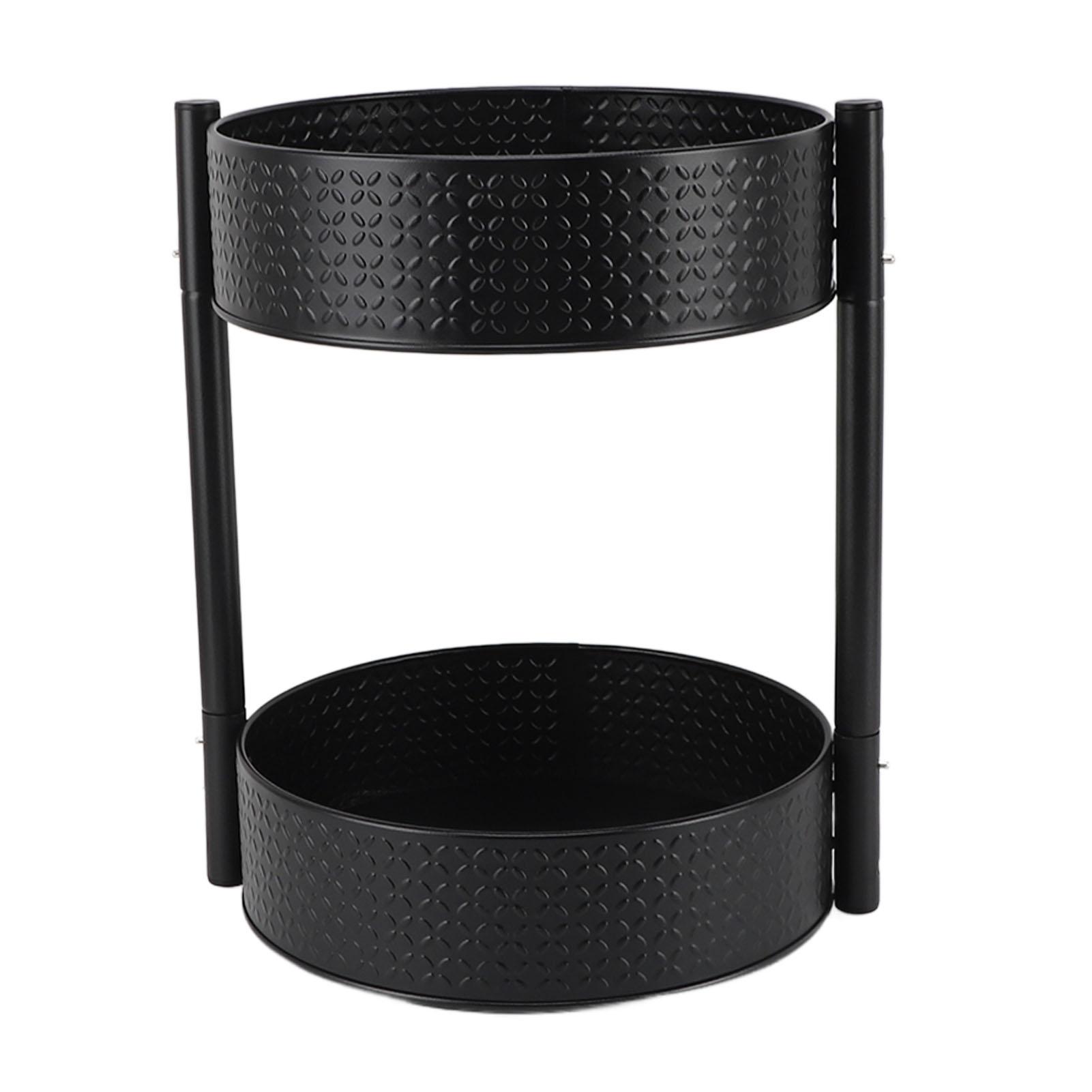 

Поворотный столик для специй с вращением на 360 градусов, многофункциональный поворотный стол из углеродистой стали большой емкости