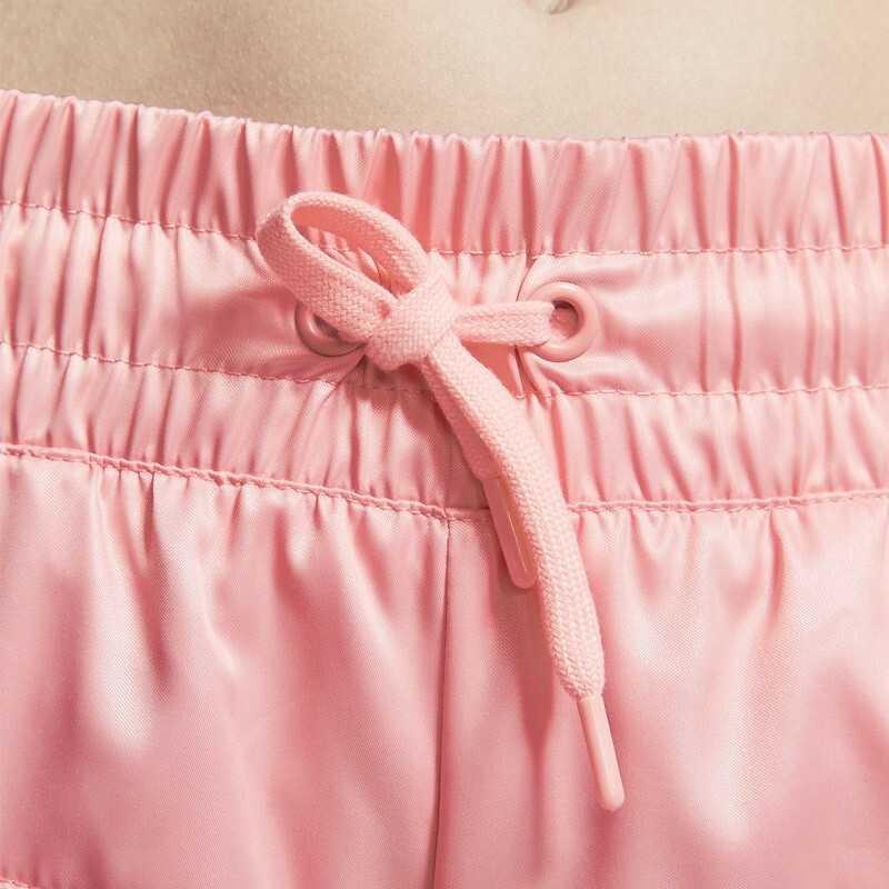 Nike Kinder Strick-Sporthose Einfarbig Logo-Print Kordelzug Bündchen Kinderhosen Rosa BV2751-697