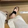One Character with Outer Wear Cover Toe Herringbone Flat Bottom Toe Cool Slippers Female Summer