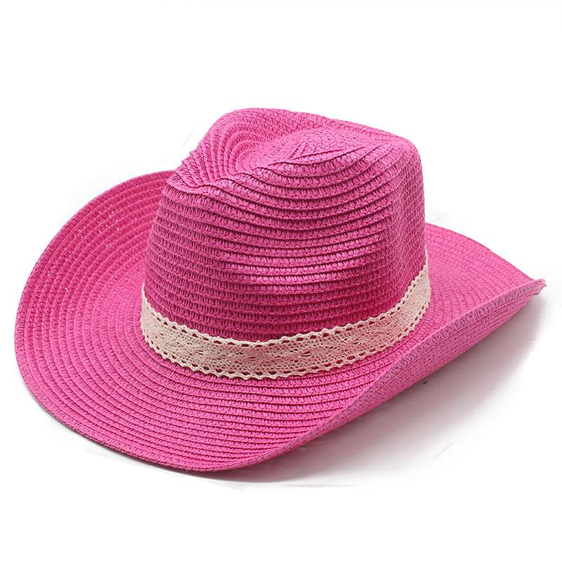 Ethnic Style Jazz Hat Summer Men And Women Boutique Straw Hat Sunshade Casual Beach Hat Retro Top Hat