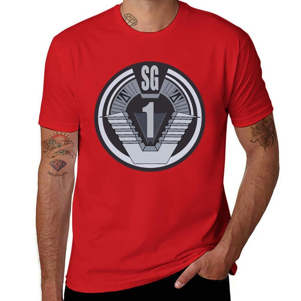 Stargate Sg Badge T-Shirt Luxury T-shirt Graphic Tee Shirt T-shirts Oversize Clothing for Men