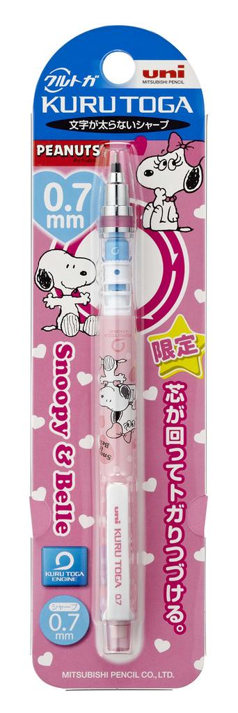 Mitsubishi Pencil Kurutoga Peanuts Collaboration Snoopy Pink Dot 0.7mm M7650PN1P.PD