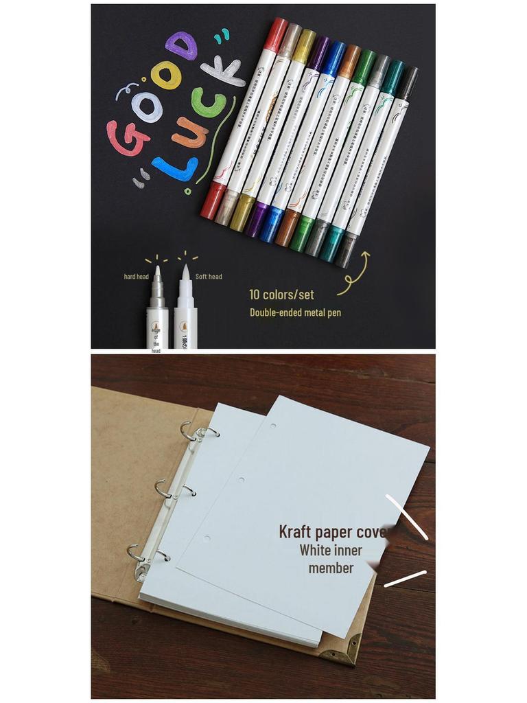 A5 Kraftpapier Loseblatt-Notizbuch: Retro Journal & Literarischer Reiseplaner für Mädchen