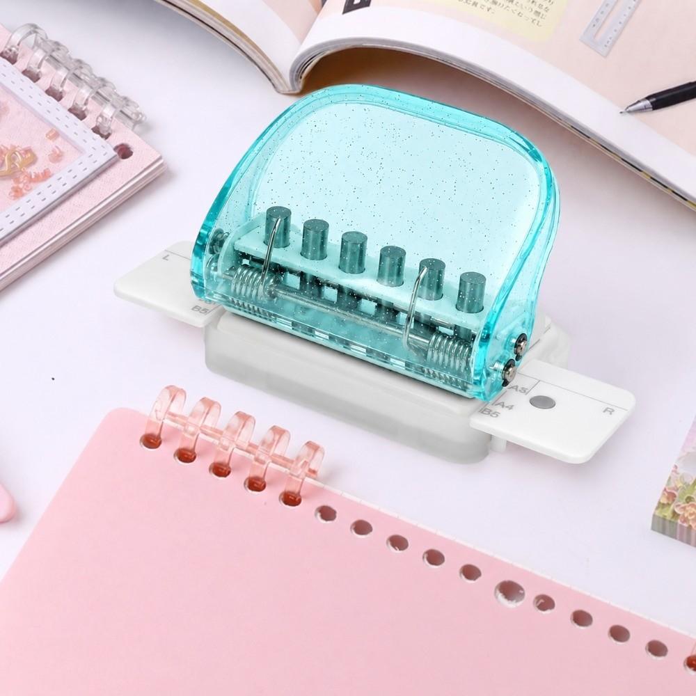 Portable Manual Paper Punch ABS Binding Machine Portable Office Hole Punch Scrapbooking
