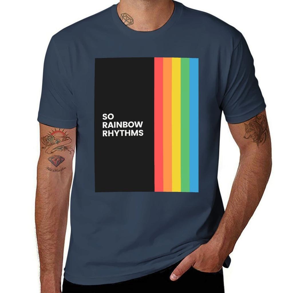 Peep Show So Rainbow Rhythms T-Shirt Anti-Fading Lässiges T-Shirt