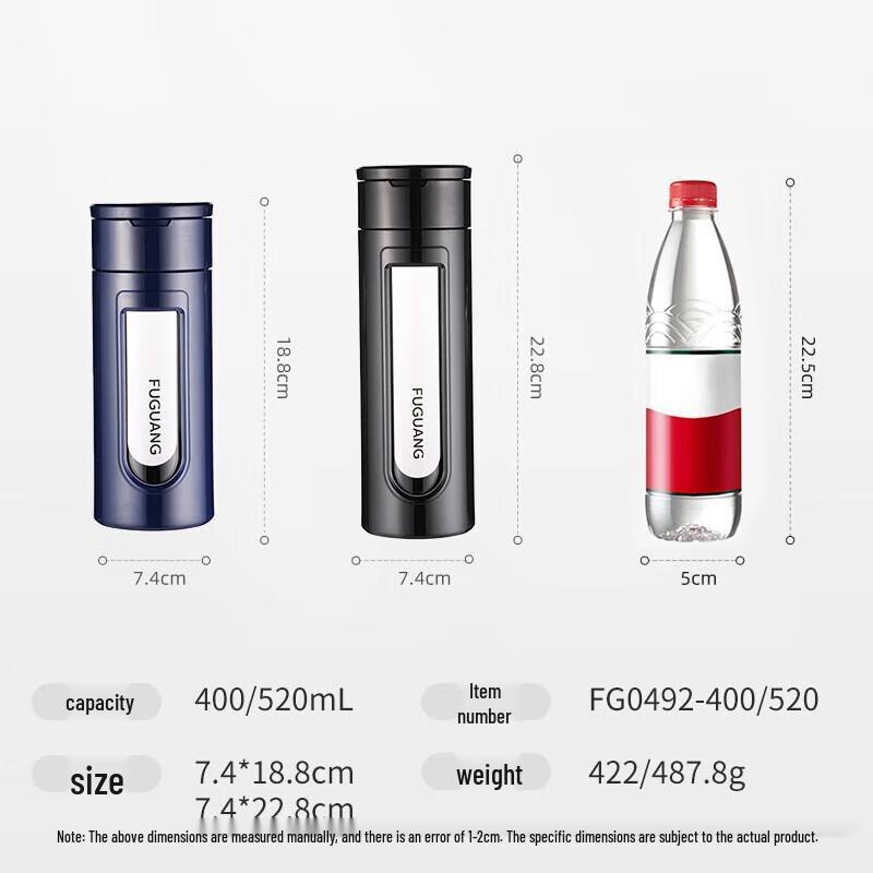 Fuguang High Borosilicate Glass Tea Infuser Bottle