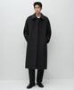 Cashmere Blend Oversized Minimal Balmacaan Coat [Charcoal Grey]