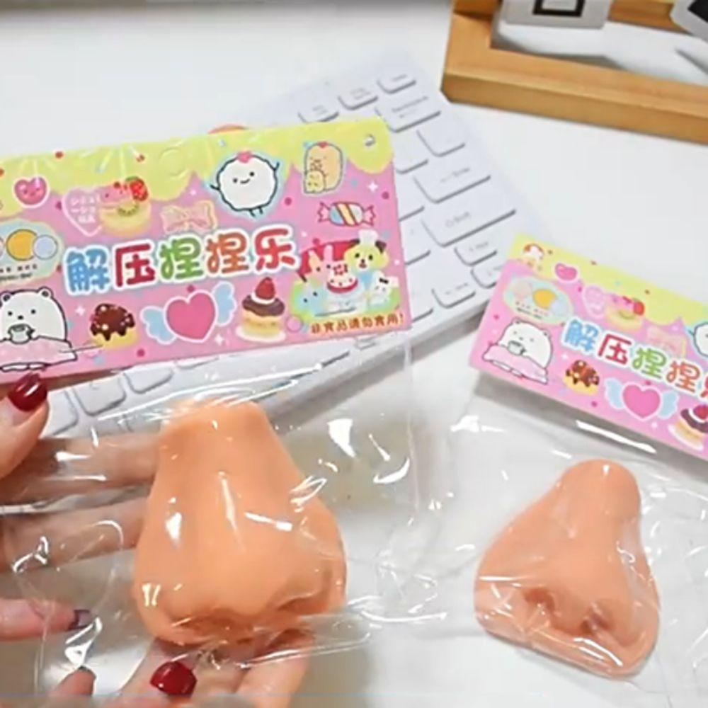 Solid Simulated Nose Pinching Toy Simulation TPR Squeezing Toy  Children Birthday Gift
