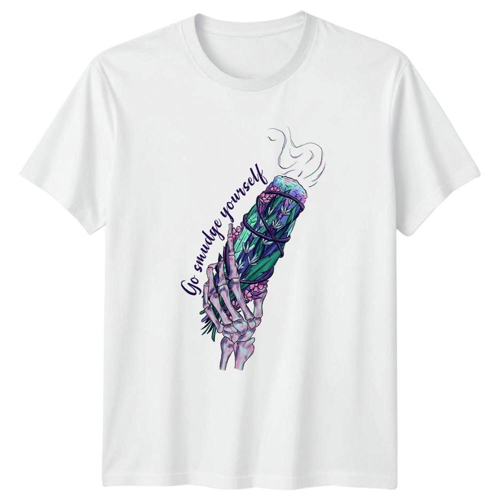 Go Smudge Yourself Unisexs TShirt Sage Smudging Witchy Halloween Gift For Her S