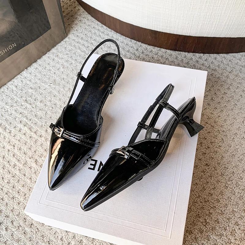 Fashion Ladies Shoes on Offer 2025 Summer High Heel Women's Sandals Fashion Elegant Pointed Toe Dress Sandalias Dancing Party Prom Shoes